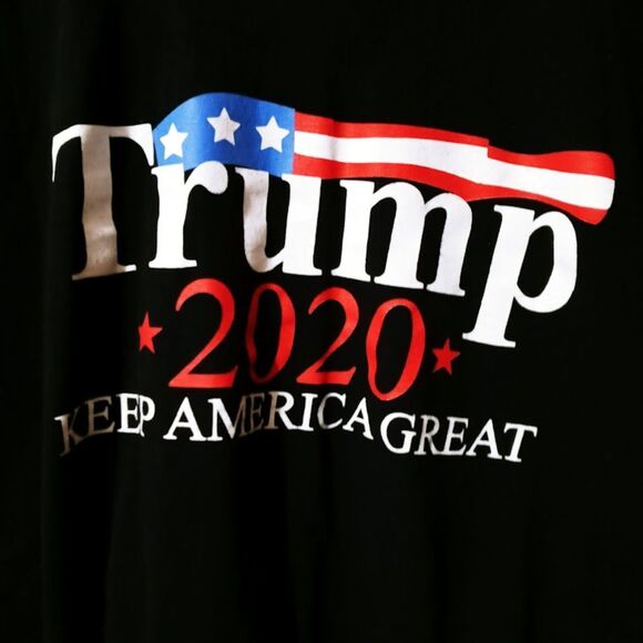 Gildan Trump 2020 Black T-Shirt Men's L 100% Cotton - Picture 2 of 5